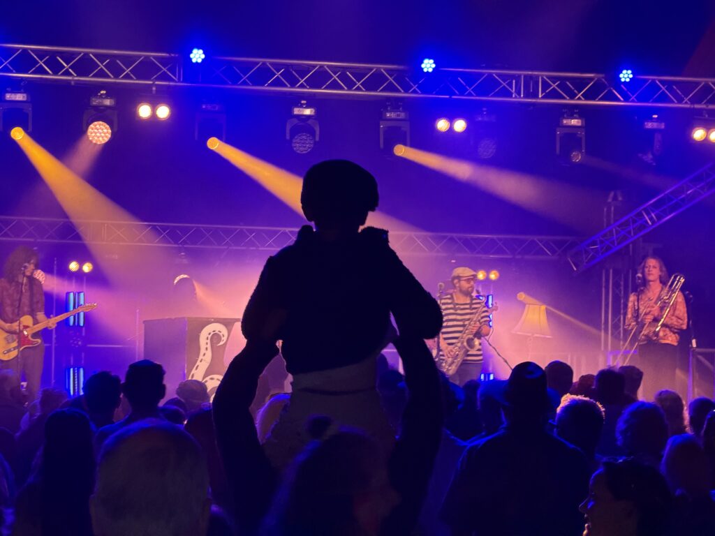 Full event production including lighting, sound and temporary power for a festival