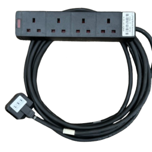 13A 4gang - 5m Black