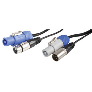 Powercon DMX Loom - 1m 3pin